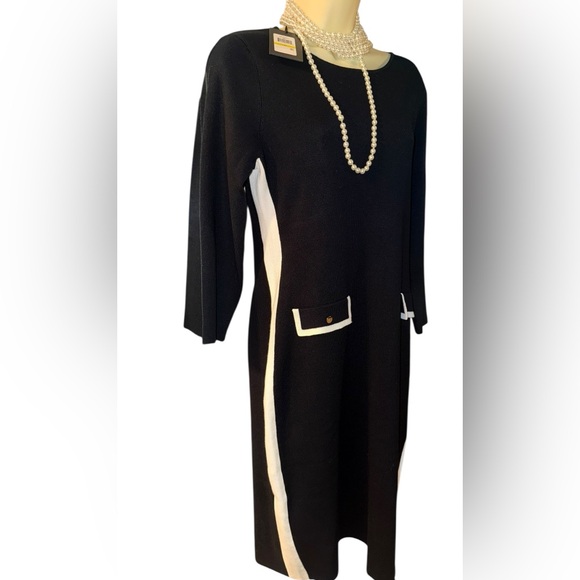 DKNY Black and White Dress NWT - Picture 2 of 13